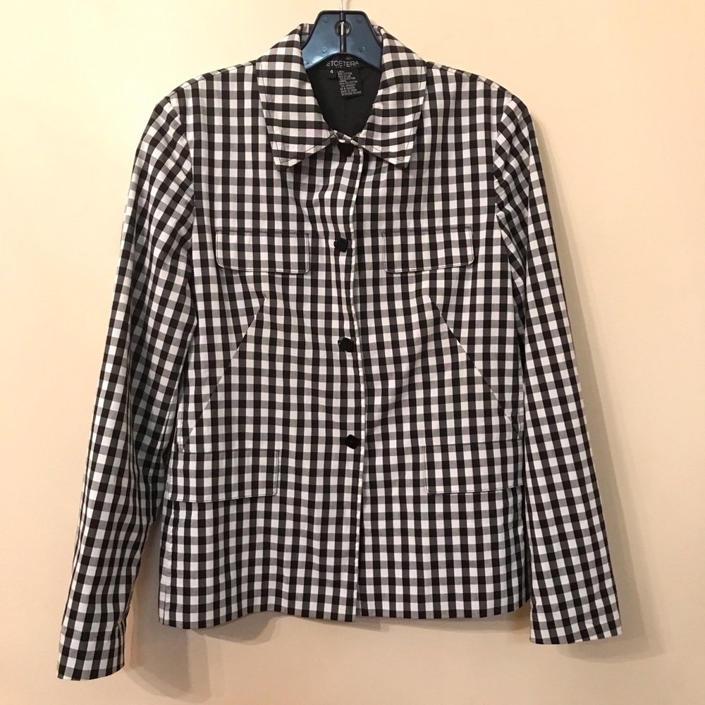 Etcetera Gingham Jacket - image 1
